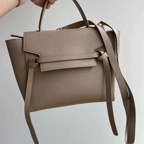 Celine Micro Belt Bag in Grained Calfskin Taupe - Picture 10 of 15
